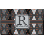 Modern Chic Argyle Door Mat - 60"x36" (Personalized)