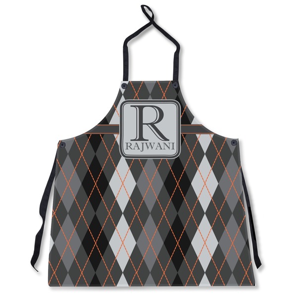 Modern Chic Argyle Personalized Apron