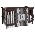 Modern Chic Argyle Baby Blanket (Single Sided) (Personalized)