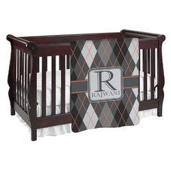 Modern Chic Argyle Baby Blanket (Personalized)