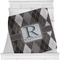Modern Chic Argyle Minky Blanket (Personalized)