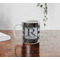 Modern Chic Argyle Personalized Coffee Mug - Lifestyle