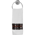Modern Chic Argyle Hand Towel (Personalized)