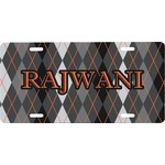 Modern Chic Argyle Front License Plate (Personalized)