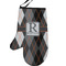 Modern Chic Argyle Left Oven Mitt (Personalized)