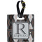 Modern Chic Argyle Personalized Square Luggage Tag
