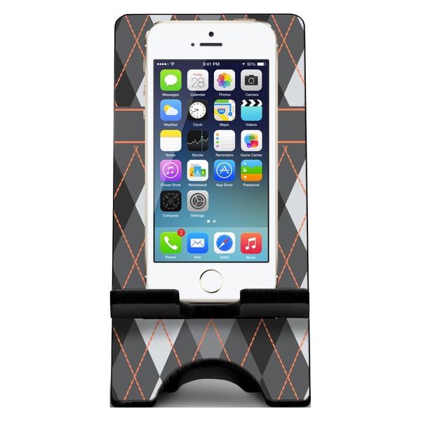 Modern Chic Argyle Phone Stand w/ Phone