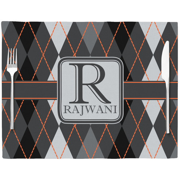 Modern Chic Argyle Placemat with Props