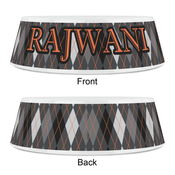 Modern Chic Argyle Plastic Pet Bowls - Small - APPROVAL