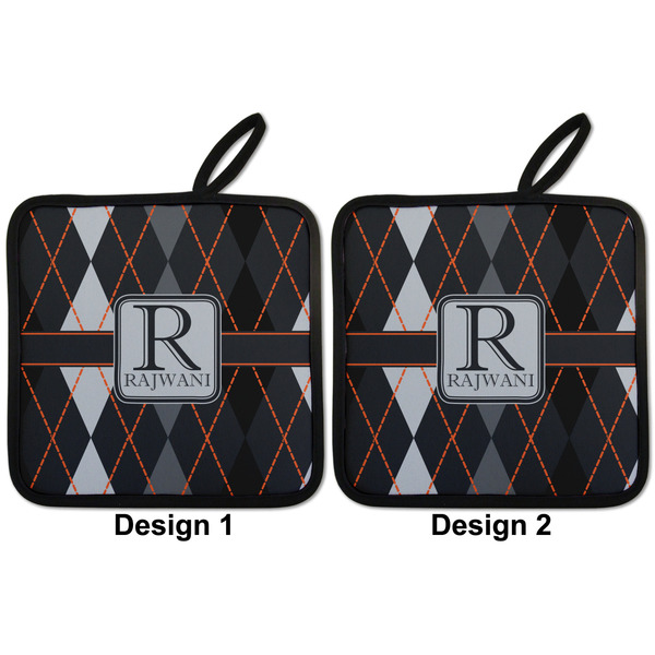 Modern Chic Argyle Pot Holders - Set of 2 APPROVAL
