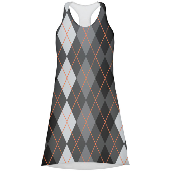 Custom Modern Chic Argyle Racerback Dress - Large