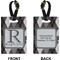 Modern Chic Argyle Rectangle Luggage Tag (Front + Back)