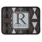 Modern Chic Argyle Iron On Rectangle Patch w/ Name and Initial