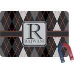 Modern Chic Argyle Rectangular Fridge Magnet (Personalized)
