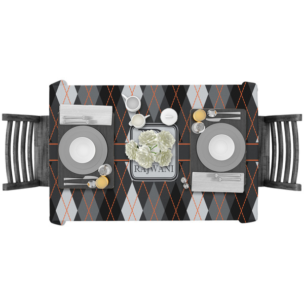 Modern Chic Argyle Rectangular Tablecloths - LIFESTYLE
