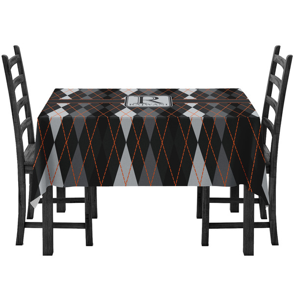 Custom Modern Chic Argyle Tablecloth (Personalized)