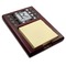 Modern Chic Argyle Red Mahogany Sticky Note Holder (Personalized)