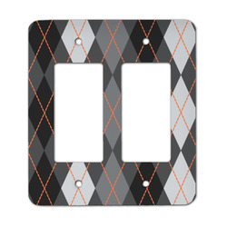 Modern Chic Argyle Rocker Style Light Switch Cover - Two Switch