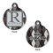 Modern Chic Argyle Round Pet Tag - Front & Back