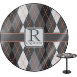 Modern Chic Argyle Round Table - 30" (Personalized)