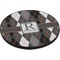Modern Chic Argyle Round Table Top (Angle Shot)