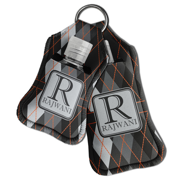 Modern Chic Argyle Sanitizer Holder Keychain - Both in Case (PARENT)