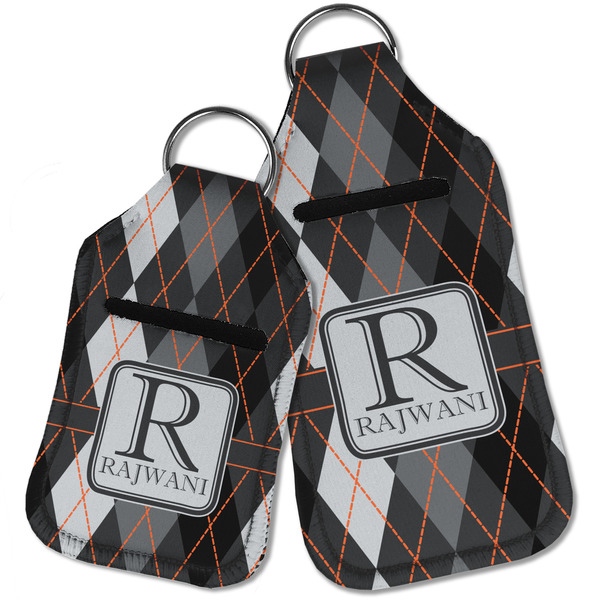 Modern Chic Argyle Sanitizer Holder Keychain - Parent Main