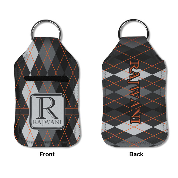 Modern Chic Argyle Sanitizer Holder Keychain - Small APPROVAL (Flat)