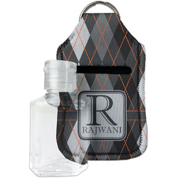 Modern Chic Argyle Hand Sanitizer & Keychain Holder (Personalized)