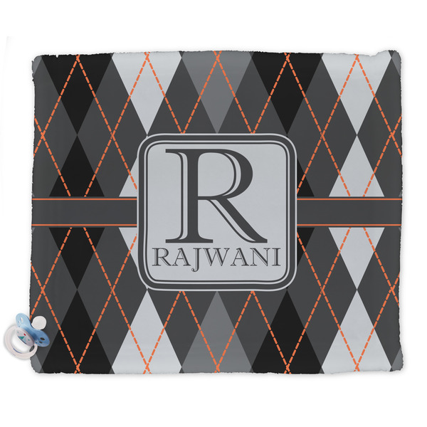 Custom Modern Chic Argyle Security Blankets - Double Sided (Personalized)