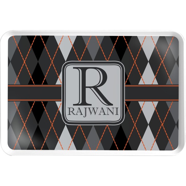 Custom Modern Chic Argyle Serving Tray (Personalized)