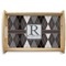 Modern Chic Argyle Natural Wooden Tray - Small (Personalized)
