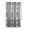 Modern Chic Argyle Sheer Curtain With Window and Rod
