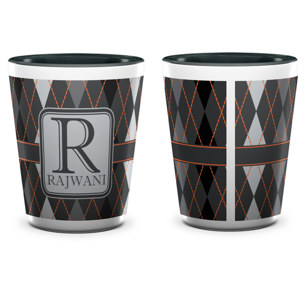 Modern Chic Argyle Shot Glass - Two Tone - APPROVAL