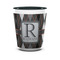 Modern Chic Argyle Shot Glass - Two Tone - FRONT