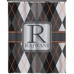 Modern Chic Argyle Extra Long Shower Curtain - 70"x84" (Personalized)