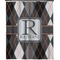 Modern Chic Argyle Extra Long Shower Curtain - 70"x84" (Personalized)