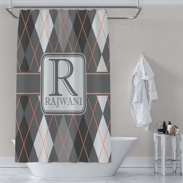 Modern Chic Argyle Shower Curtain Lifestyle