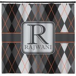 Modern Chic Argyle Shower Curtain - Custom Size (Personalized)