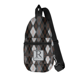 Modern Chic Argyle Sling Bag (Personalized)