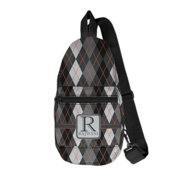 Custom Modern Chic Argyle Sling Bag (Personalized)
