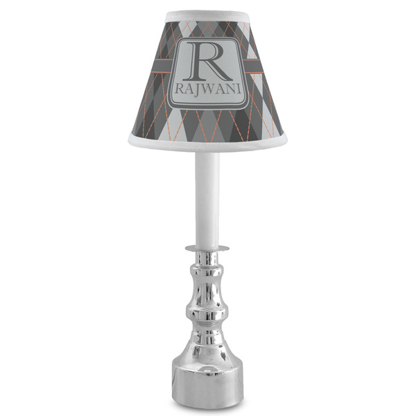 Modern Chic Argyle Small Chandelier Lamp - LIFESTYLE (on candle stick)