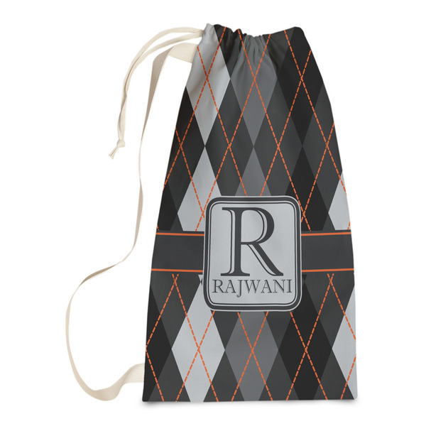Custom Modern Chic Argyle Laundry Bags - Small (Personalized)