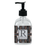 Modern Chic Argyle Glass Soap & Lotion Bottle - Single Bottle (Personalized)