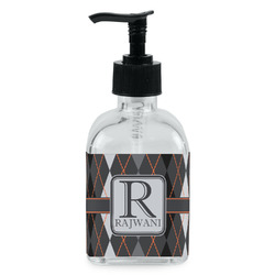 Modern Chic Argyle Glass Soap & Lotion Bottle (Personalized)