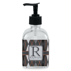 Modern Chic Argyle Glass Soap & Lotion Bottle - Single Bottle (Personalized)