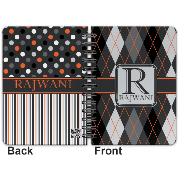 Modern Chic Argyle Spiral Journal 5 x 7 - Apvl