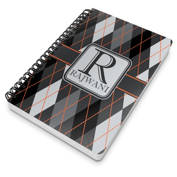 Modern Chic Argyle Spiral Journal 7 x 10 - Main