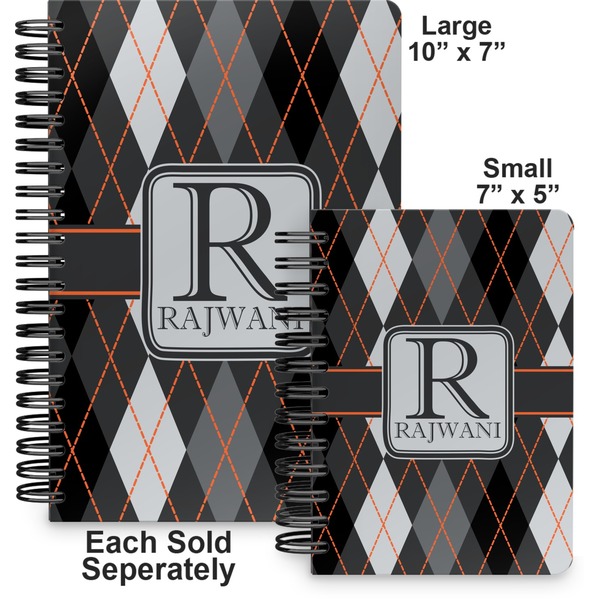 Modern Chic Argyle Spiral Journal - Comparison