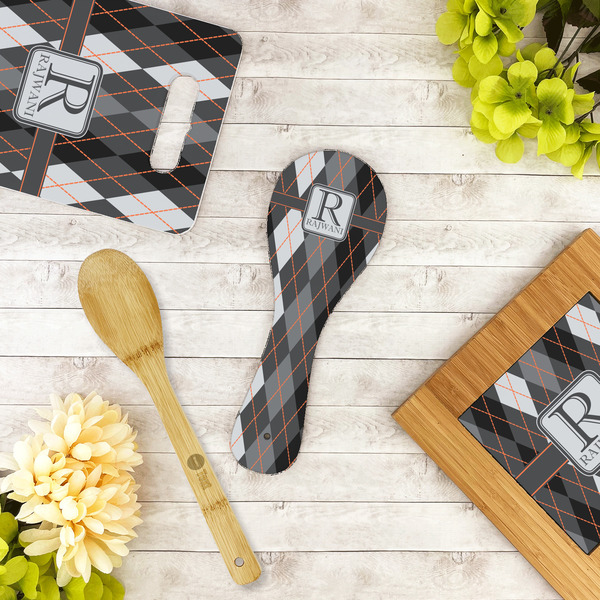 Modern Chic Argyle Spoon Rest Trivet - LIFESTYLE